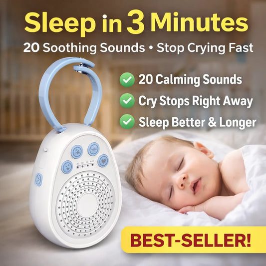 Baby White Noise Machine, Sleep in 3 Minutes, 20 Soothing Sounds