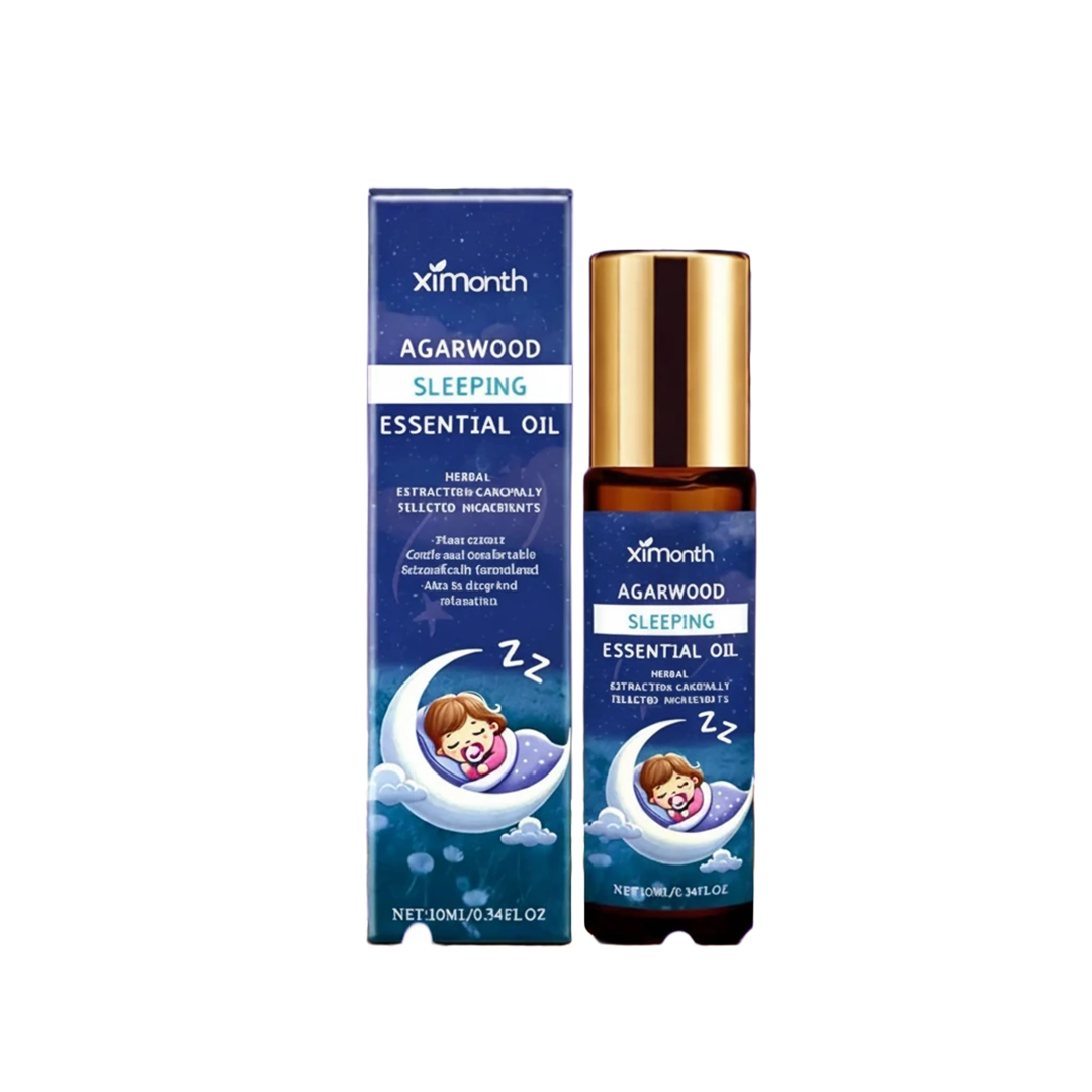 Lavender Sleep Essential Oil on clean white background