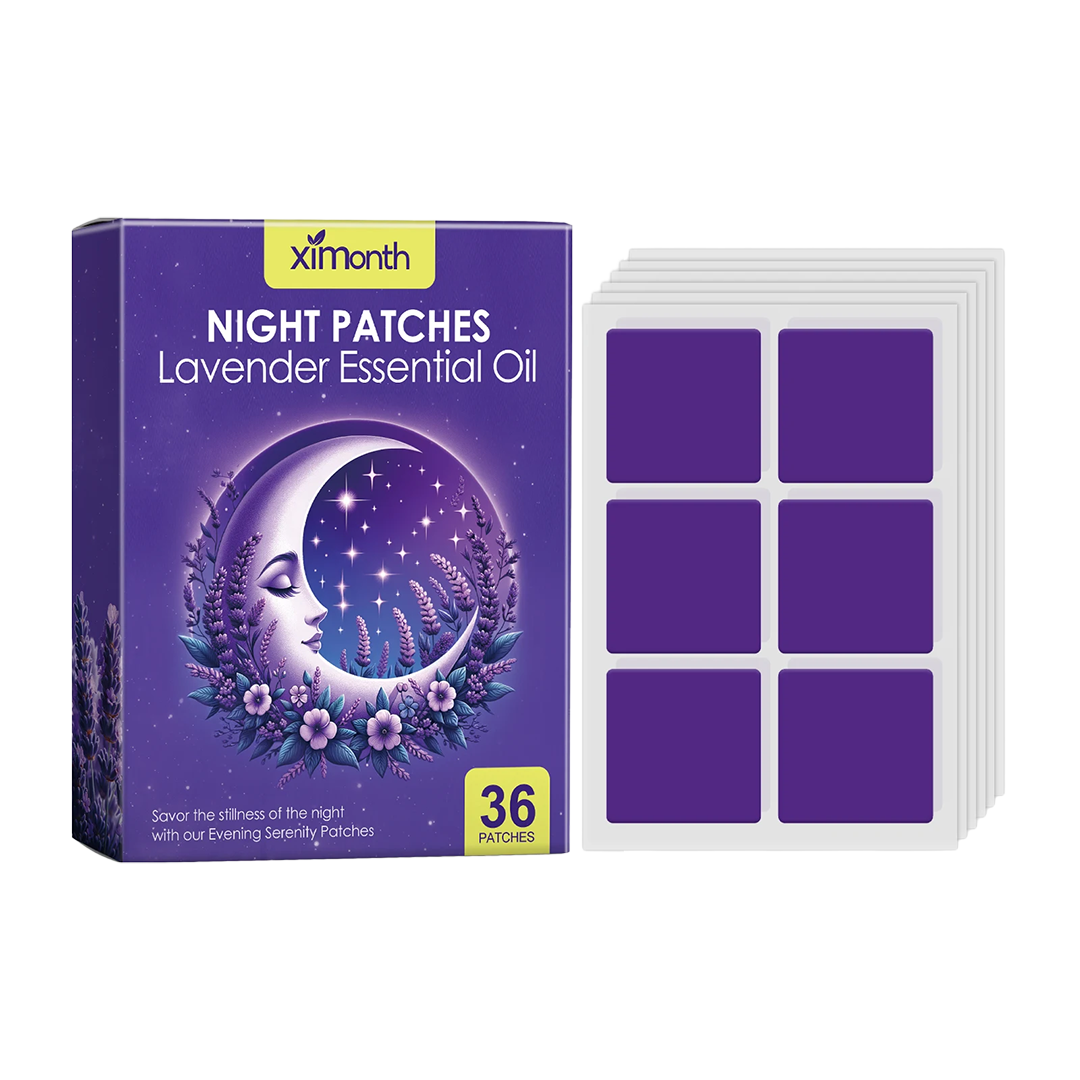 Sleep Care Patches lavender night patches on clean white background