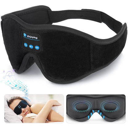 Bluetooth 3D Contoured Sleep Mask with Built-In HD Speakers