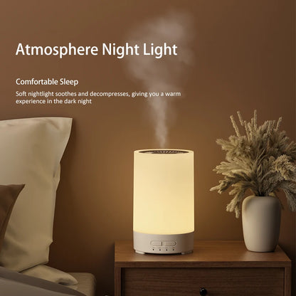 150ML Ultrasonic Wood Grain 7 Color LED Light Aromatherapy Diffuser