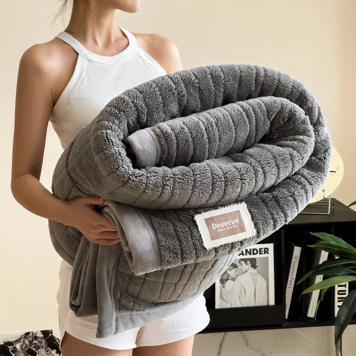 Luxury Thick Double-Sided Fleece Weighted Blanket