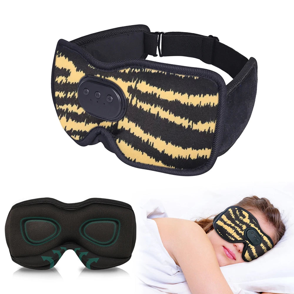 Bluetooth Sleep Eye Mask With Headphones - 3D Sleep Technology