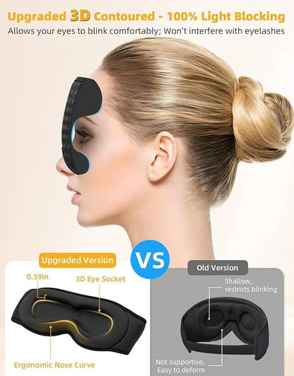 Premium Bluetooth 3D Sleep Eye Mask with Built in Speakers
