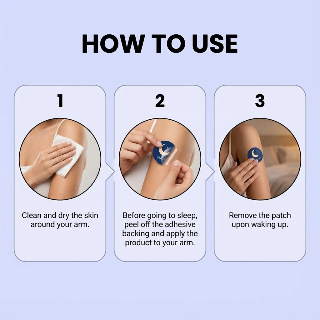 Deep Sleep Patches – Natural Insomnia Relief, Cooling & Soothing Formula