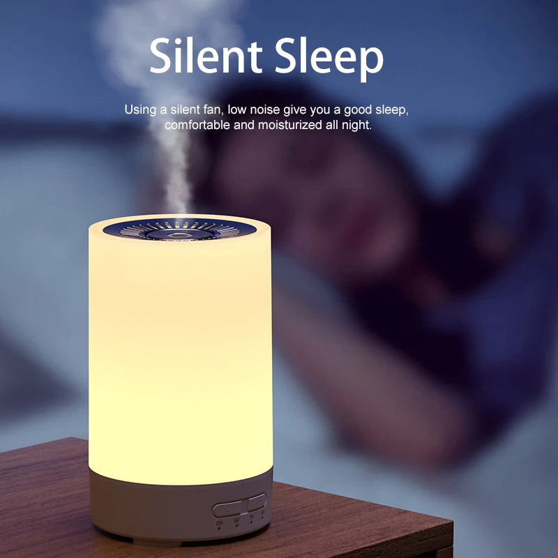 150ML Ultrasonic Wood Grain 7 Color LED Light Aromatherapy Diffuser