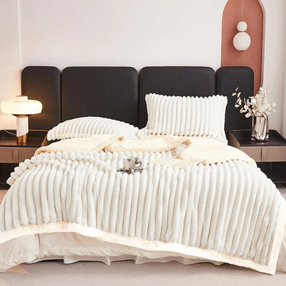 Weighted Fleece Blanket -Soft, Warm, Throw for Bedroom, Living Room