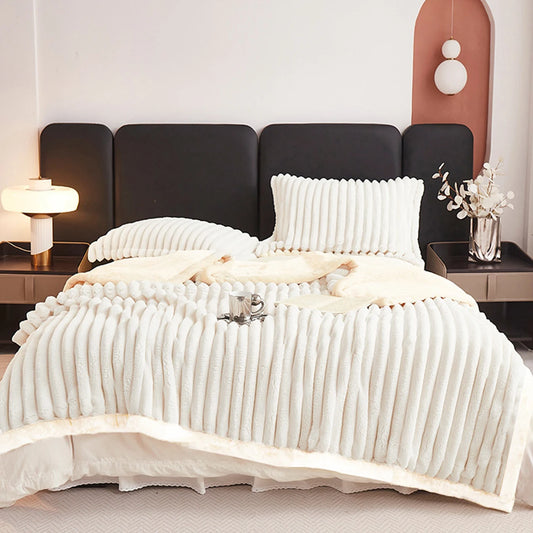 Weighted Fleece Blanket -Soft, Warm, Throw for Bedroom, Living Room