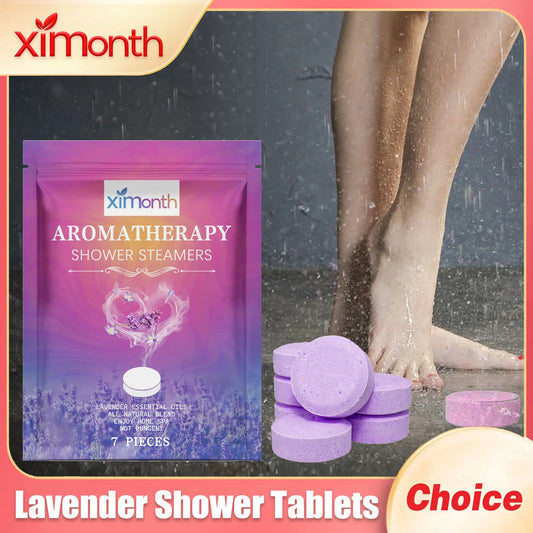 Lavender Shower Steamers, Long-Lasting Fragrance for Stress Relief before bed