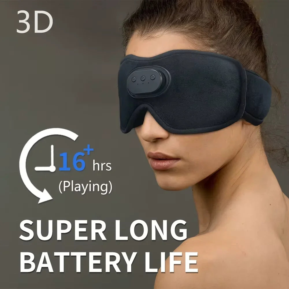 Bluetooth Sleep Eye Mask With Headphones - 3D Sleep Technology