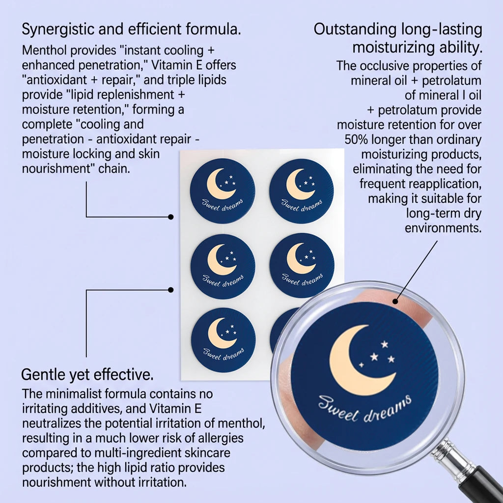 Deep Sleep Patches – Natural Insomnia Relief, Cooling & Soothing Formula