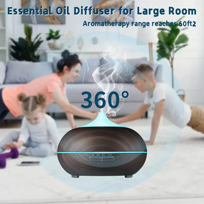 Ultrasonic Aromatherapy Essential Oil Diffuser & Humidifier