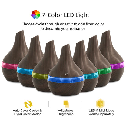 300ml Aromatherapy Essential Oil Diffuser & Humidifier
