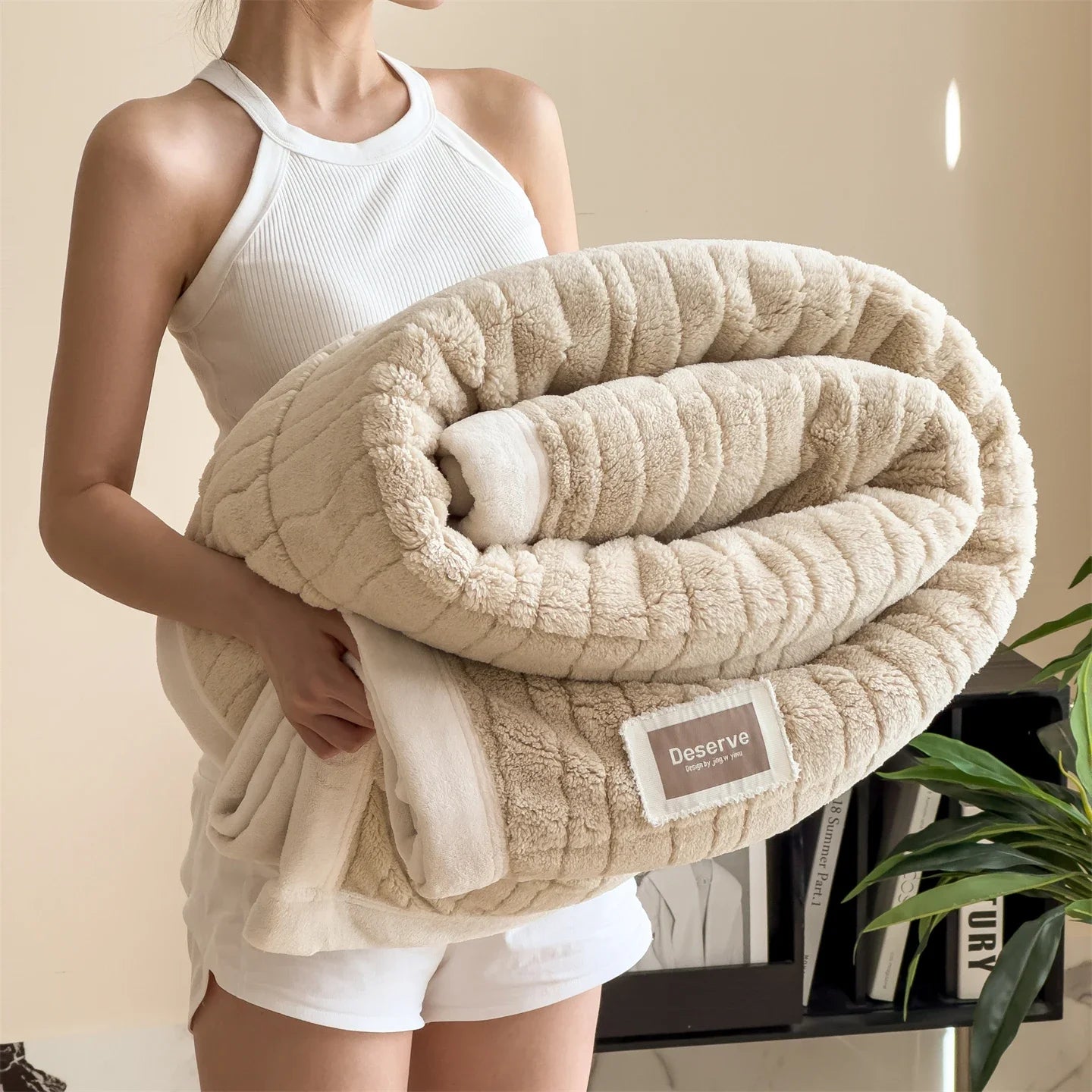 Luxury Thick Double-Sided Fleece Weighted Blanket