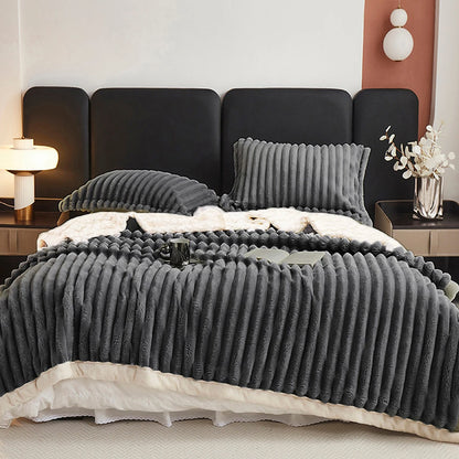 Weighted Fleece Blanket -Soft, Warm, Throw for Bedroom, Living Room