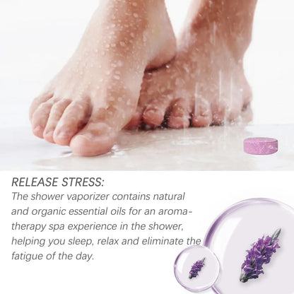 Lavender Shower Steamers, Long-Lasting Fragrance for Stress Relief before bed
