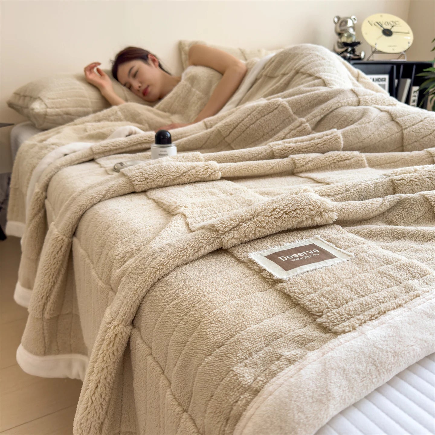 Luxury Thick Double-Sided Fleece Weighted Blanket