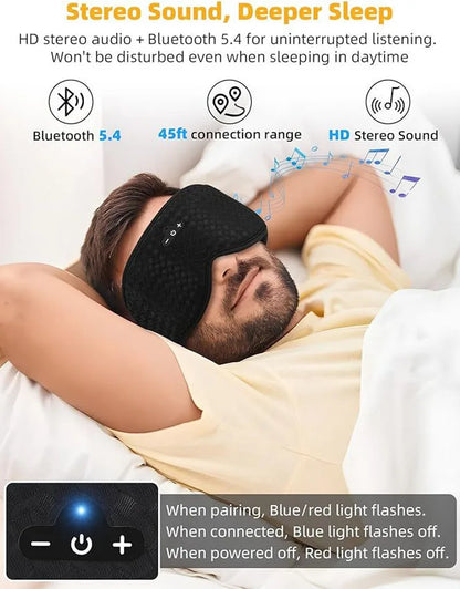Premium Bluetooth 3D Sleep Eye Mask with Built in Speakers