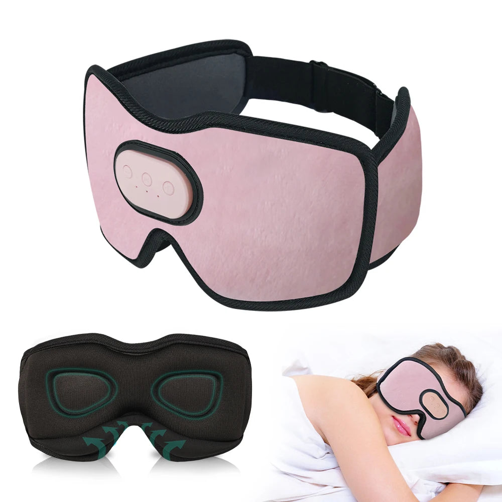 Bluetooth Sleep Eye Mask With Headphones - 3D Sleep Technology