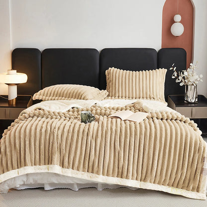 Weighted Fleece Blanket -Soft, Warm, Throw for Bedroom, Living Room