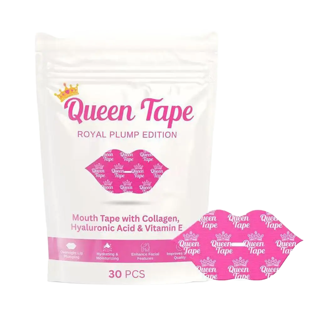 Sleep mouth tape strips on clean white background