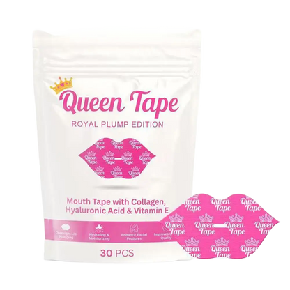 Sleep mouth tape strips on clean white background